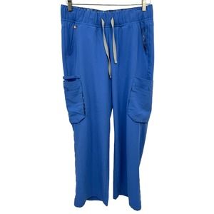 FIGS Technical Collection Scrub Pants Women’s Size Small Ceil Blue